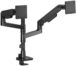 ACT Monitorarm office premium, gasveer, paalbevestiging, 2 monitoren