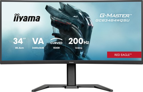 iiyama G-MASTER GCB3484WQSU-B2 34IN PRO-GAMING 0.4MS VA LCD 3440X144 computer monitor 86,4 cm (34") 3440 x 1440 Pixels UltraWide Quad HD Zwart-3