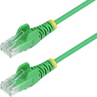 StarTech.com 1m Dunne CAT6 Ethernet Kabel, Groen, Snagless, 100W PoE, UTP, LSZH, 28AWG Pure Koperdraad, Slim RJ45 Netwerk Patchkabel met Trekontlasting, Fluke Getest