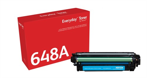 Everyday Cyaan Toner vervangt de HP 648A (CE261A)