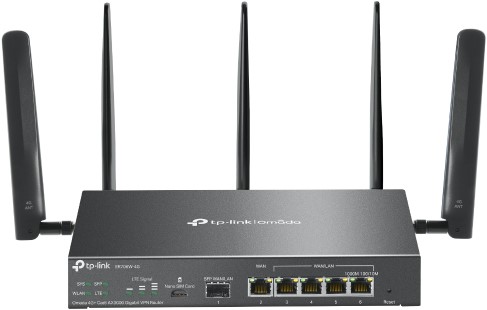 TP-Link Omada ER706W-4G draadloze router Gigabit Ethernet Dual-band (2.4 GHz / 5 GHz) Zwart