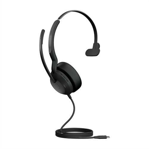 Jabra Evolve2 50 Headset Bedraad Hoofdband Kantoor/callcenter USB Type-C Zwart