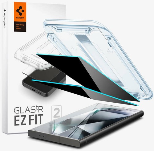 Spigen GLAS.tR EZ Fit Privacy-schermbeschermer Samsung 2 stuk(s)