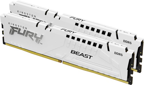 Kingston Technology FURY Beast 32GB 6000MT/s DDR5 CL30 DIMM (Kit of 2) White EXPO