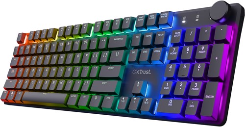 Trust GXT 868 Torix toetsenbord Gamen USB + RF Wireless + Bluetooth QWERTY Amerikaans Engels Zwart