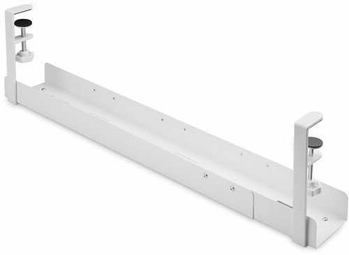 StarTech.com Kabelgoot voor onder Bureau, Verstelbare Kabel Organizer, Installatie via Klemsysteem zonder Schroeven of Boren, Opbergbox Stekkerdoos, Wit-2