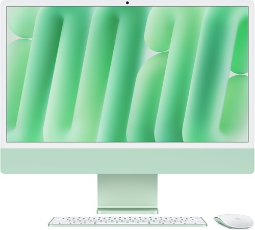 Apple iMac Apple M M4 59,7 cm (23.5") 4480 x 2520 Pixels Alles-in-één-pc 24 GB 512 GB SSD macOS Sequoia Wi-Fi 6E (802.11ax) Groen