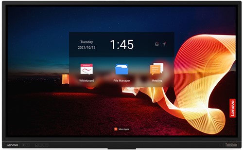 Lenovo ThinkVision T75 LED display 190,5 cm (75") 3840 x 2160 Pixels 4K Ultra HD Touchscreen Zwart