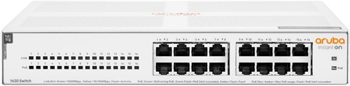 HPE Aruba Networking Aruba Instant On 1430 16G Class4 PoE 124W Unmanaged L2 Gigabit Ethernet (10/100/1000) Power over Ethernet (PoE) 1U Wit