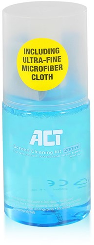 ACT AC9516 computerreinigingskit LCD/LED/Plasma, LCD/TFT/Plasma, Beeldschermen/Plastik Spray voor apparatuurreiniging 200 ml