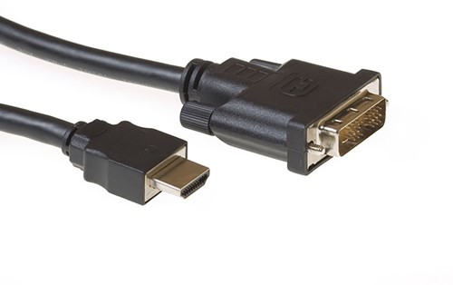 ACT AC7520 video kabel adapter 2 m HDMI Type A (Standaard) DVI-D Zwart