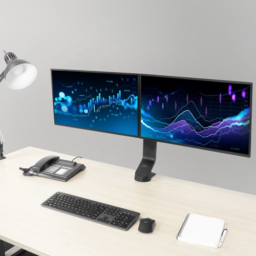 ACT AC8322 flat panel bureau steun 68,6 cm (27") Zwart-3