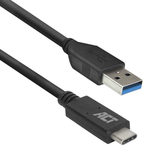 ACT AC7417 USB-kabel 2 m USB 3.2 Gen 1 (3.1 Gen 1) USB C USB A Zwart