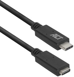 ACT AC7412 USB-kabel 2 m USB 3.2 Gen 1 (3.1 Gen 1) USB C Zwart
