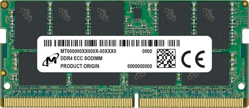 Micron MTA9ASF2G72HZ-3G2R geheugenmodule 16 GB 1 x 16 GB DDR4 3200 MHz ECC