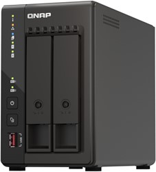 QNAP TS-253E NAS Tower Ethernet LAN Zwart J6412