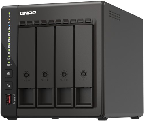 QNAP TS-453E NAS Tower Ethernet LAN Zwart J6412