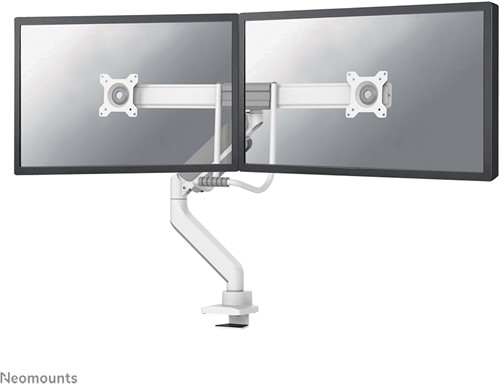 Neomounts DS75-450WH2 Monitorarm 17-32" - gasveer - Topfix - 180°-stop