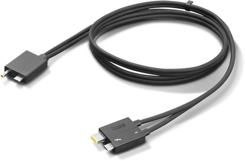 Lenovo 4X91K16970 Thunderbolt-kabel 0,7 m 40 Gbit/s Zwart