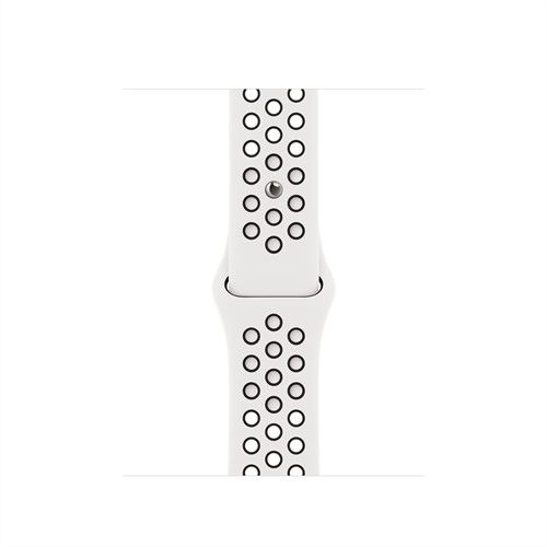 Apple MPGK3ZM/A slimme draagbare accessoire Band Zwart, Wit Fluorelastomeer