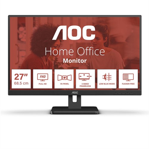 AOC 27E3UM computer monitor 68,6 cm (27") 1920 x 1080 Pixels Full HD Zwart