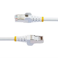 StarTech.com 10m CAT6a Ethernet Kabel, Wit, Low Smoke Zero Halogen (LSZH), 10GbE 500MHz 100W PoE++ Snagless RJ-45 S/FTP Netwerk Patch Kabel met Trekontlasting, Fluke Tested/ETL-3