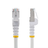 StarTech.com 10m CAT6a Ethernet Kabel, Wit, Low Smoke Zero Halogen (LSZH), 10GbE 500MHz 100W PoE++ Snagless RJ-45 S/FTP Netwerk Patch Kabel met Trekontlasting, Fluke Tested/ETL-2