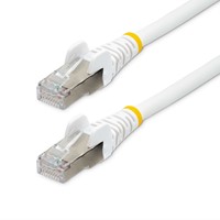 StarTech.com 10m CAT6a Ethernet Kabel, Wit, Low Smoke Zero Halogen (LSZH), 10GbE 500MHz 100W PoE++ Snagless RJ-45 S/FTP Netwerk Patch Kabel met Trekontlasting, Fluke Tested/ETL