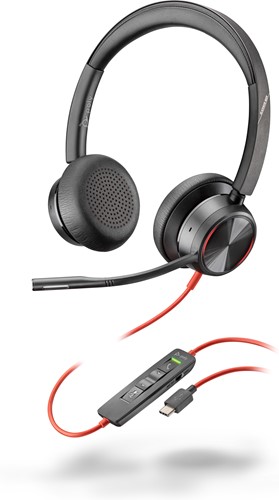 POLY Blackwire 8225 Stereo USB-C Headset + USB-C/A adapter