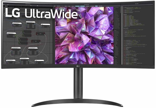 LG 34WQ75C-B computer monitor 86,4 cm (34") 3440 x 1440 Pixels Quad HD LCD Zwart