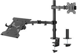 ACT Monitorarm met laptophouder, 1 scherm