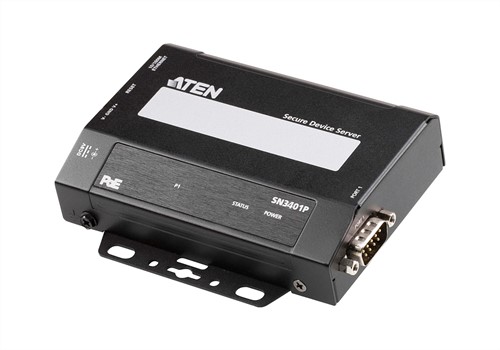ATEN 1-Poort RS-232/422/485 beveiligde apparaatserver met PoE