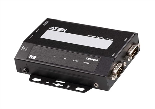 ATEN 2-Poort RS-232/422/485 beveiligde apparaatserver met PoE