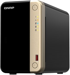 QNAP TS-264 NAS Tower Ethernet LAN Zwart, Goud N5095