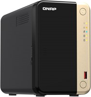 QNAP TS-264 NAS Tower Ethernet LAN Zwart, Goud N5095-3