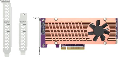 QNAP QM2-2P-384A interfacekaart/-adapter Intern M.2