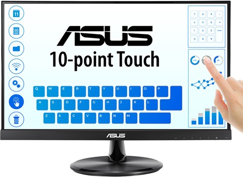 ASUS VT229H 54,6 cm (21.5") 1920 x 1080 Pixels Full HD LED Touchscreen Zwart