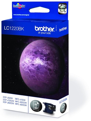 Brother LC-1220BKBP inktcartridge 1 stuk(s) Origineel Zwart