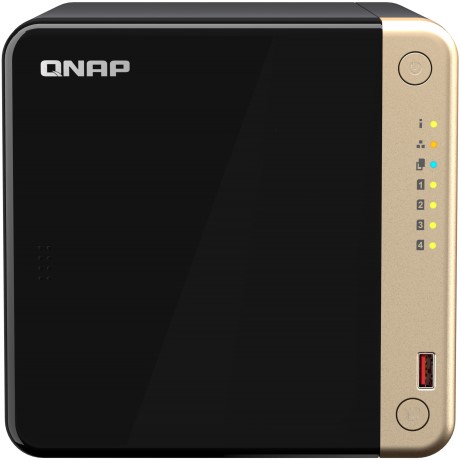 QNAP TS-464 NAS Tower Ethernet LAN Zwart N5095