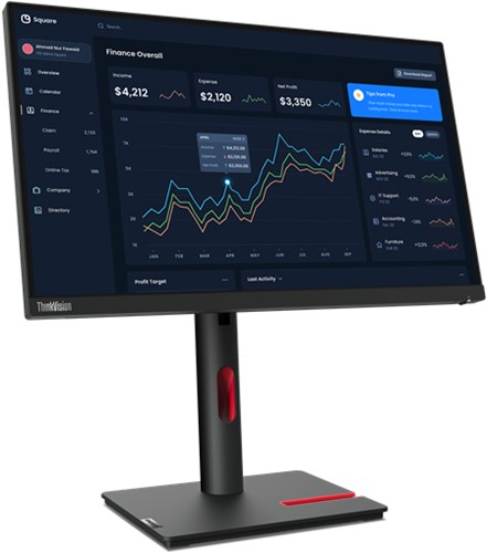 Lenovo ThinkVision T22i-30 LED display 54,6 cm (21.5") 1920 x 1080 Pixels Full HD Zwart