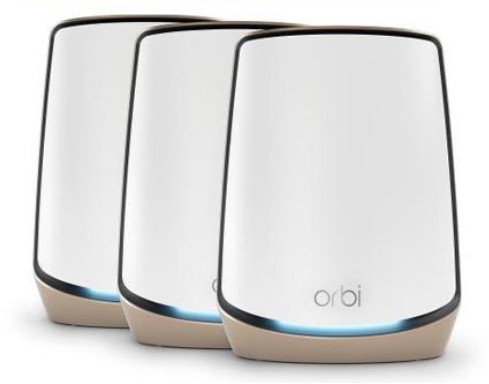 NETGEAR Orbi 860 AX6000 WiFi System Tri-band (2.4 GHz / 5 GHz / 5 GHz) Wi-Fi 6 (802.11ax) Wit 4 Intern