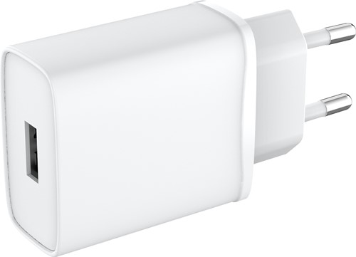 Vision USB-A Charger with EU Plug Universeel Wit AC Snel opladen Binnen