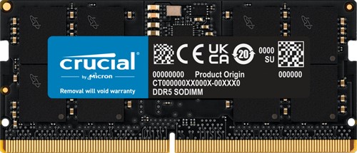 Crucial CT16G56C46S5 geheugenmodule 16 GB 1 x 16 GB DDR5 5600 MHz ECC