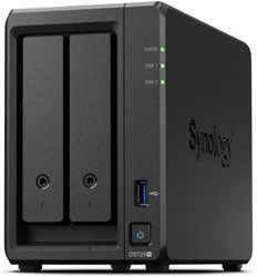 Synology DiskStation DS723+ data-opslag-server NAS Tower Ryzen Embedded R1600 2 GB DDR4 DiskStation Manager Zwart
