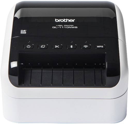 Brother QL-1110NWBC labelprinter Direct thermisch 300 x 300 DPI 110 mm/sec Bedraad en draadloos DK Wifi Bluetooth
