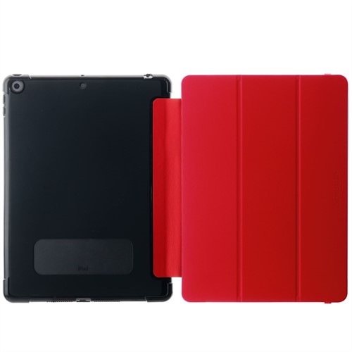 OtterBox React Folio-hoes voor iPad 8th/9th gen, schokbestendig, valbestendig, ultradun, beschermende folio-hoes, getest volgens militaire standaard, Rood