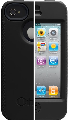OtterBox iPhone 4 Impact mobiele telefoon behuizingen Hoes Zwart