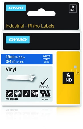 DYMO 1805417 labelprinter-tape Wit op blauw