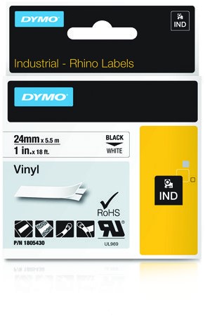 DYMO 1805430 labelprinter-tape Zwart op wit