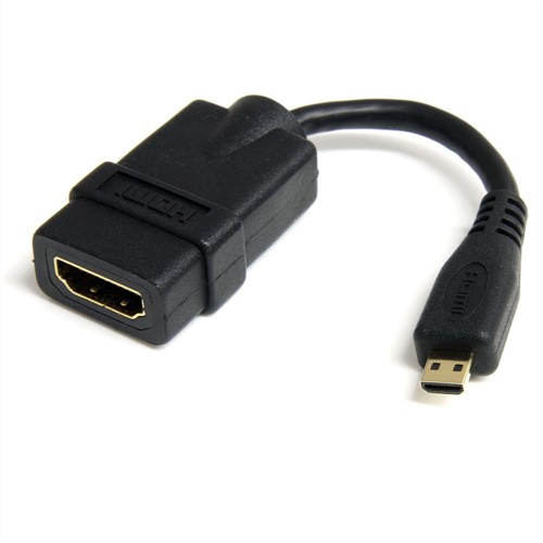 StarTech.com 12 cm High-speed HDMI-adapterkabel HDMI-naar-HDMI Micro F/M